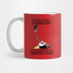 Rashford MU 22 Football Celebration Mug